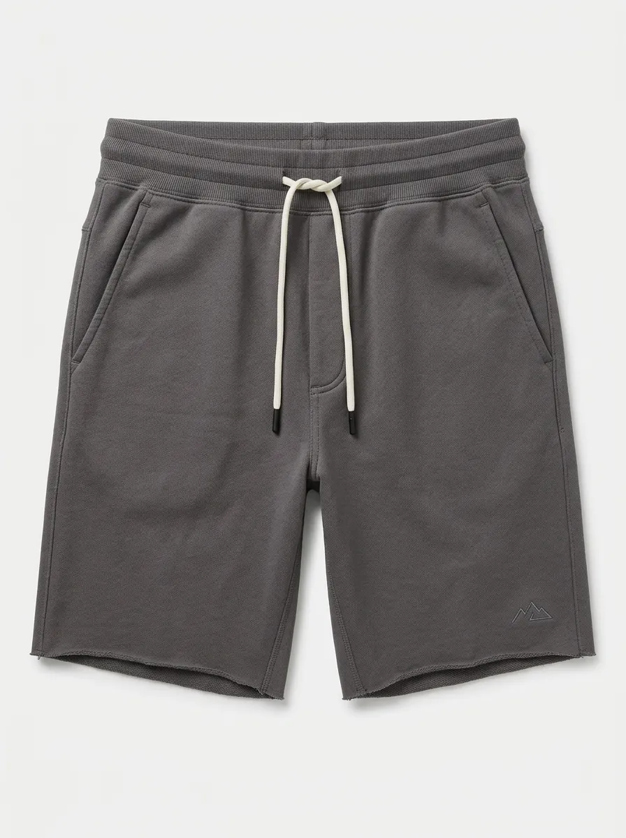 Men's Mountain Hiking Minimalist Printed Sweat Shorts