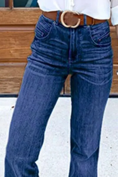 Flared Jeans Pocket Plus Denim