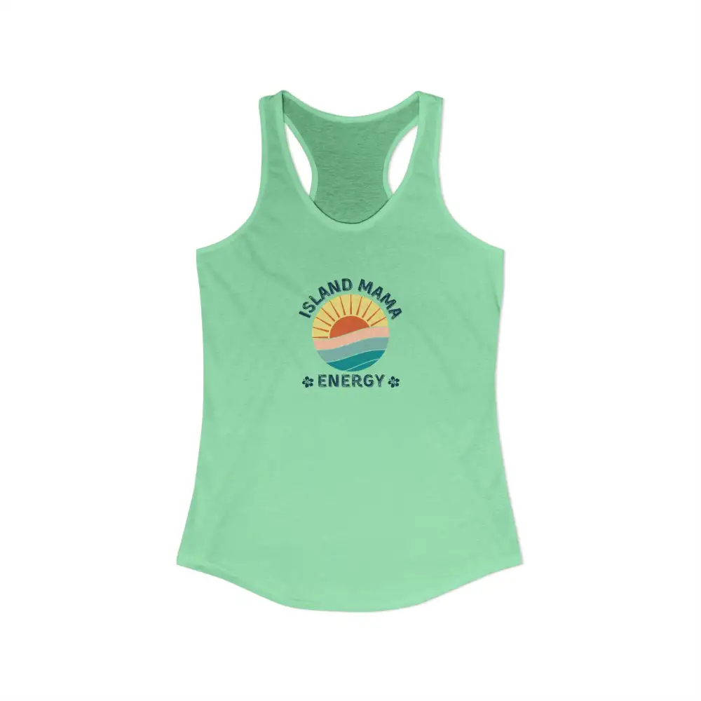 Island Mom Graphic Racerback Tank