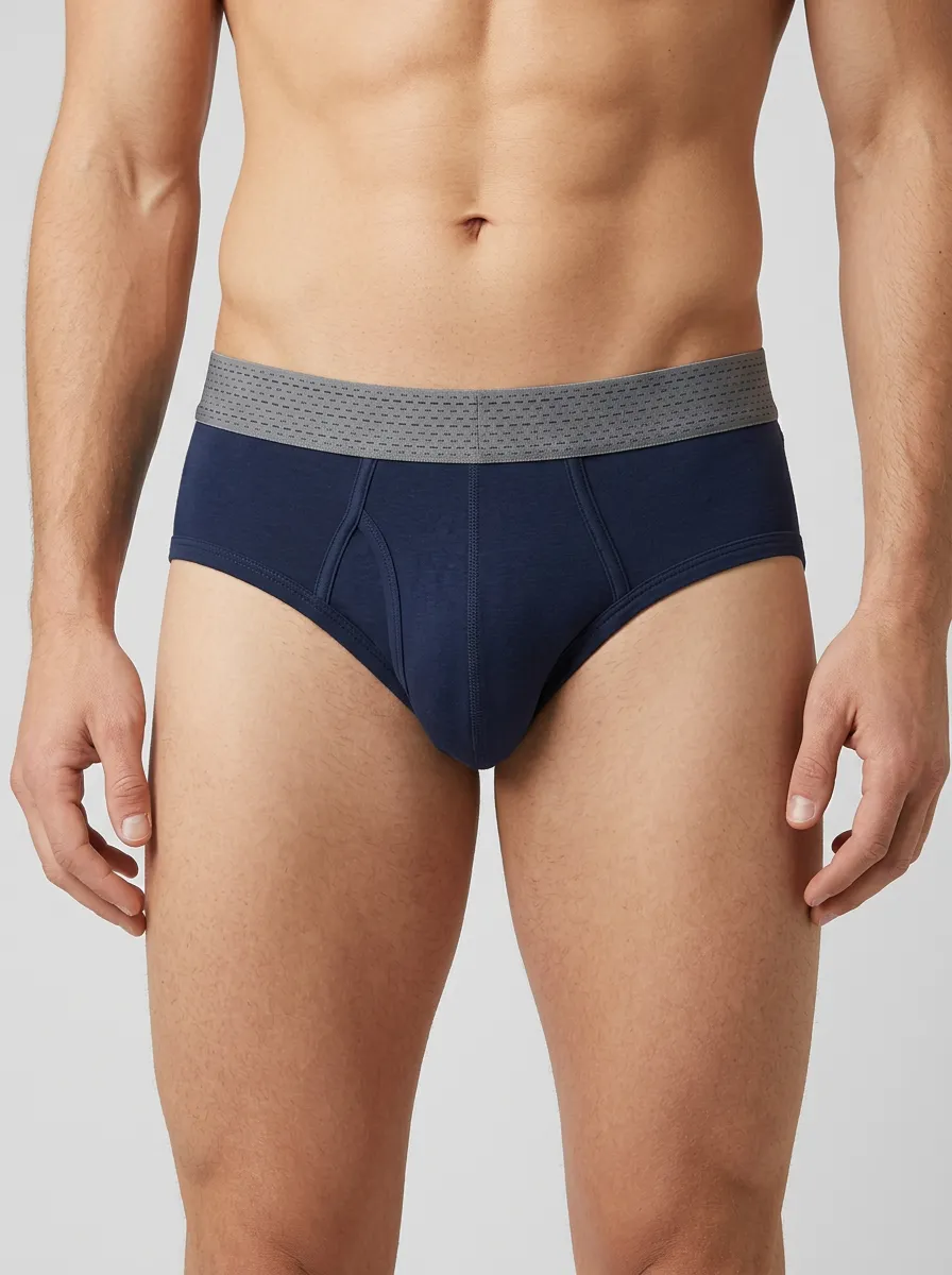 Flexible Elastic Waistband Briefs