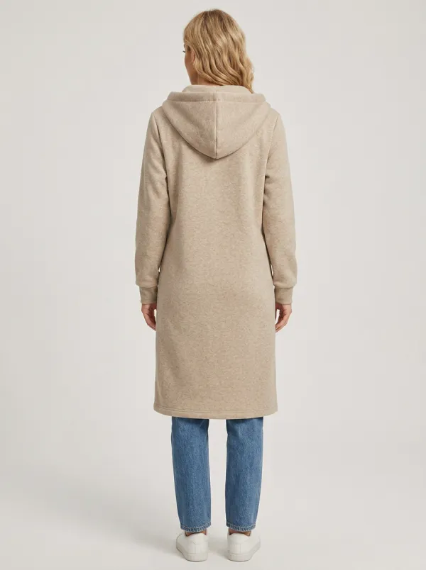 Polished Long Hooded Coat