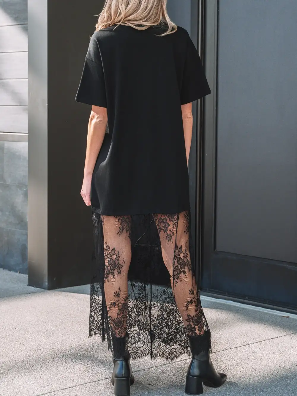 Floral Patchwork Short Sleeve Dress Casual