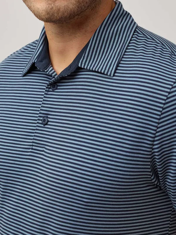 Striped Performance Polo Shirt