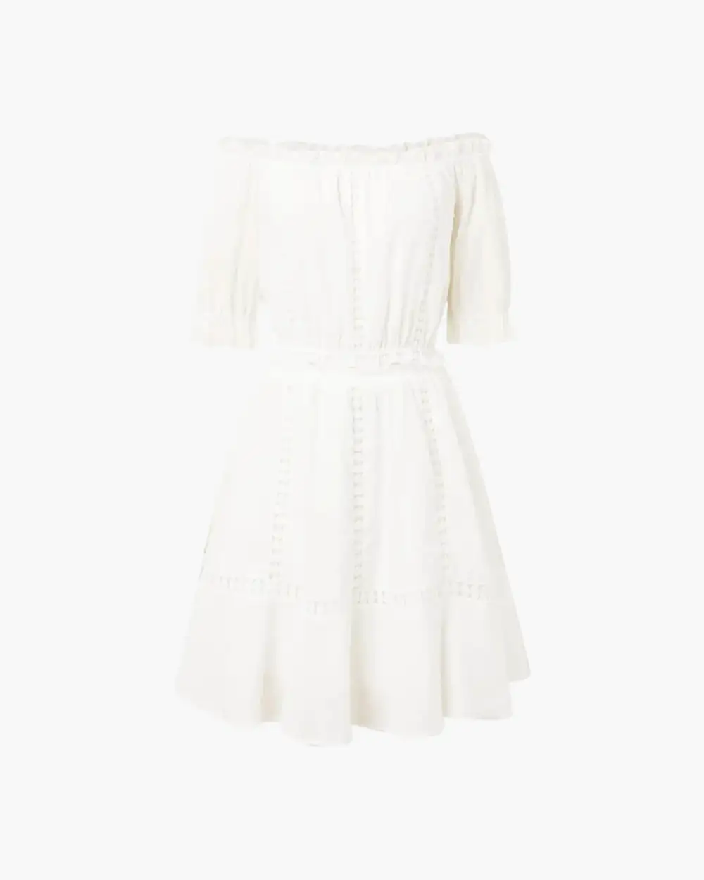 Modern Embroidered Ruffle Maxi Skirt
