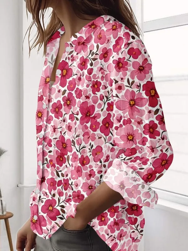 Casual Cherry Blossom Shirt