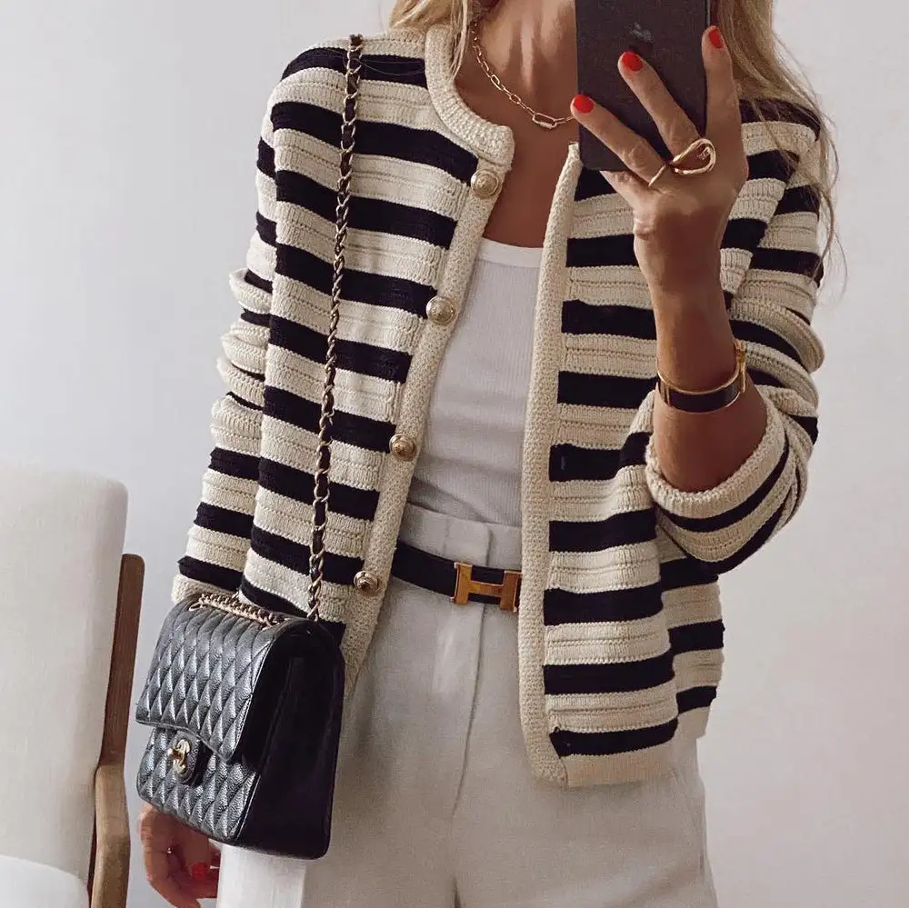 Striped Everyday Cardigan