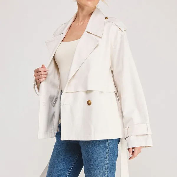 Cropped Trench Jacket