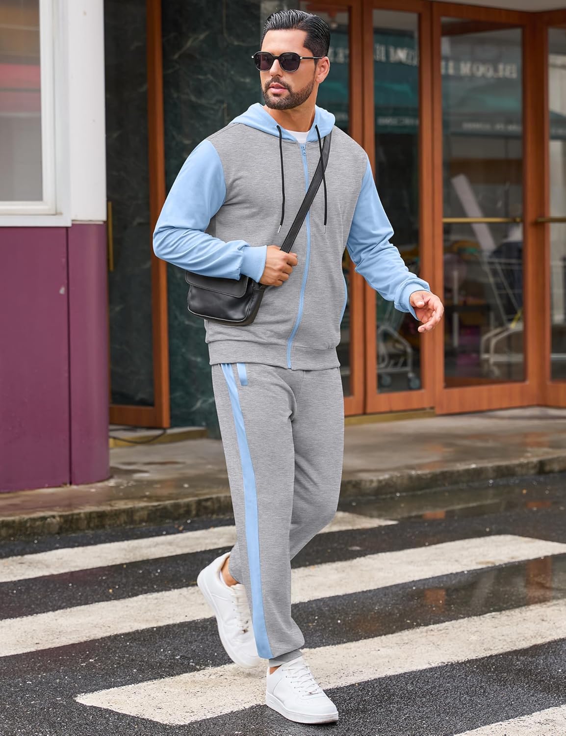 💥 6-Pack Men’s Activewear Sets | Only $24.9 | Men's Tracksuit 2 Piece Full Zip Set