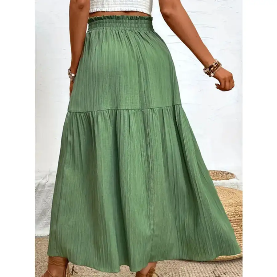 Frill Slit Skirt