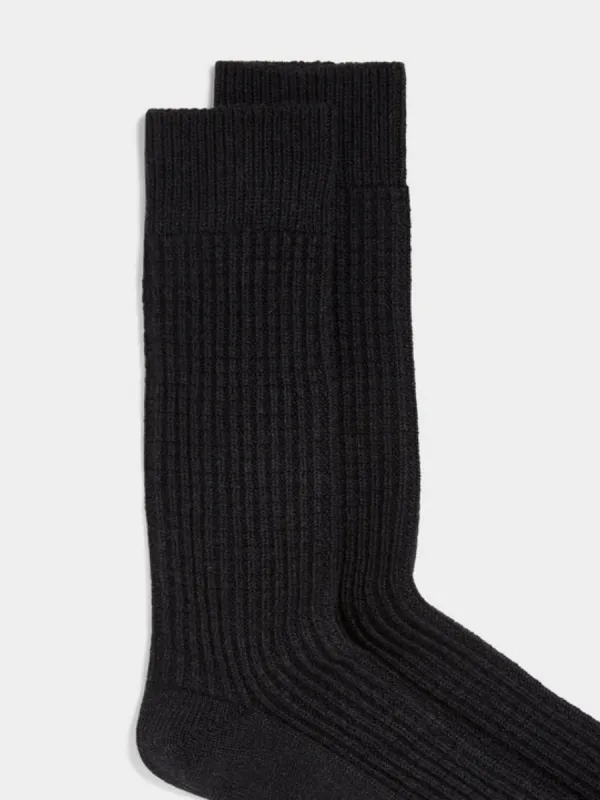 Plain Waffle Socks
