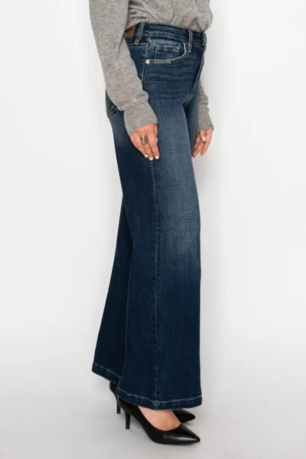 Active High Rise Flare Relaxed Denim Jeans