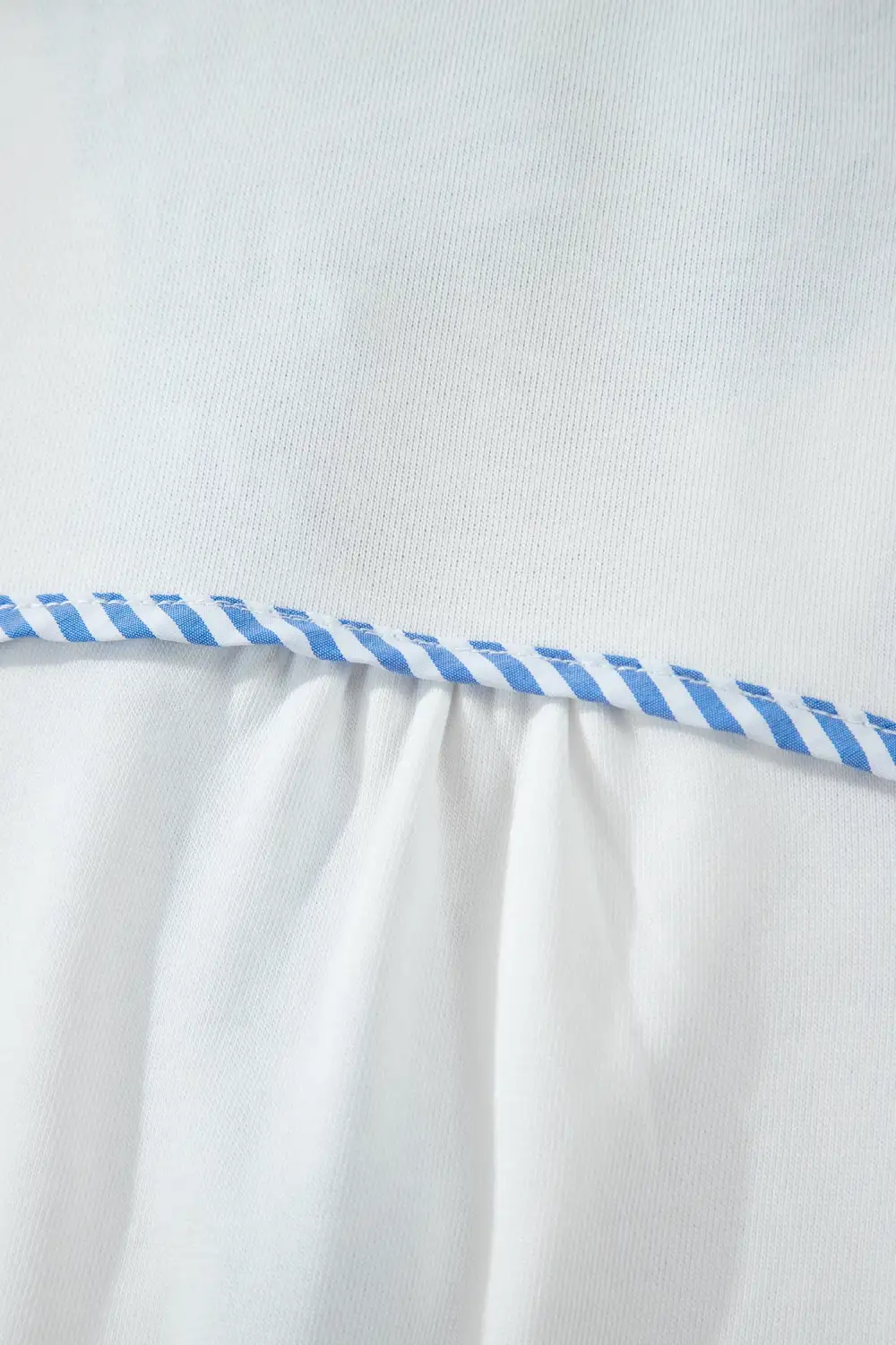 Striped Frilled Collared Blouse