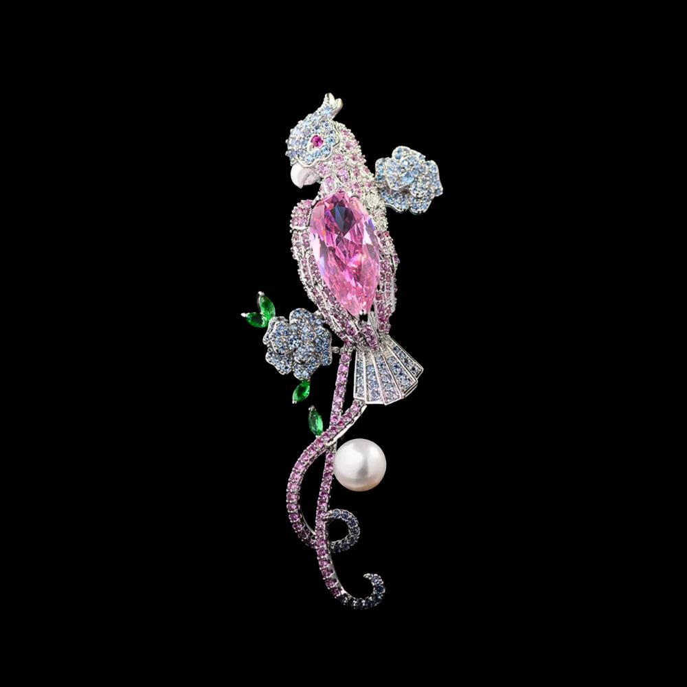 Vintage Parrot Statement Brooch