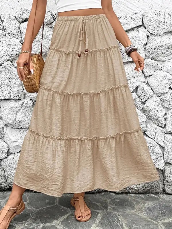 Sleek Frill Tiered Skirt