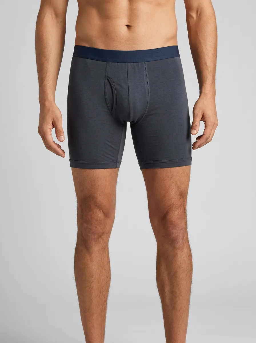Flexible Elastic Waistband Boxer Briefs