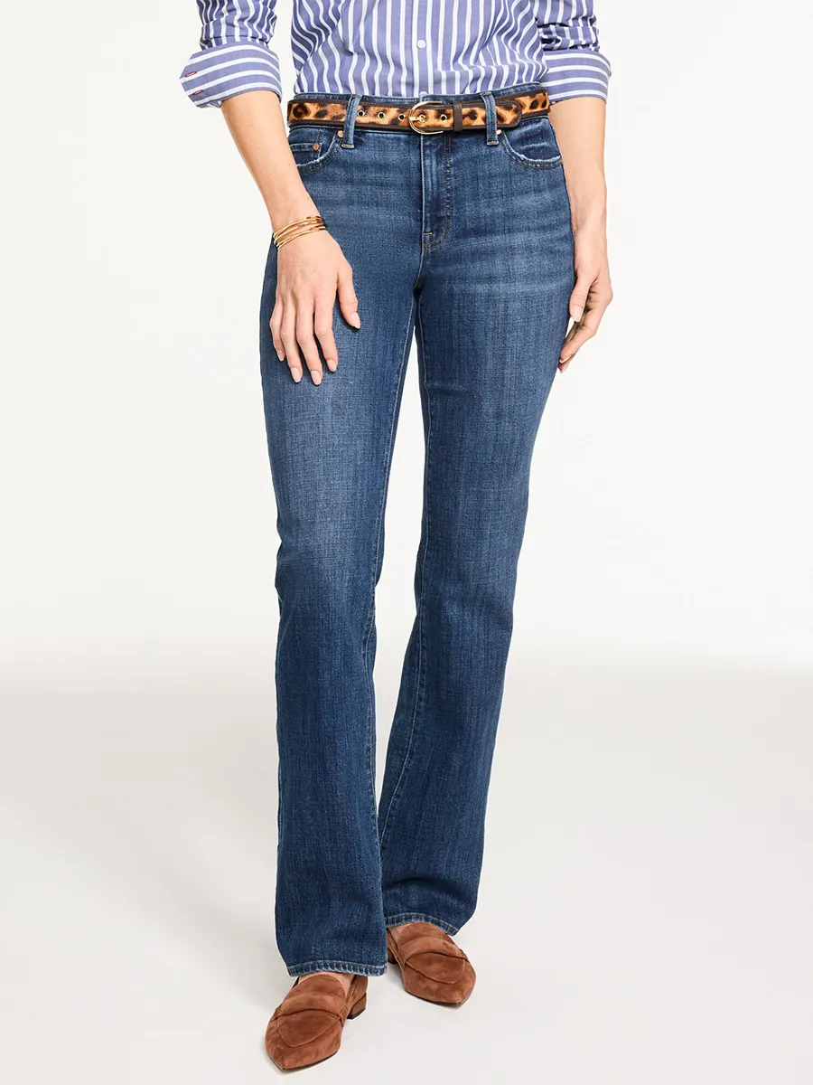 Women'S Elegant Style High-Waist Denim Mini Flared Pants