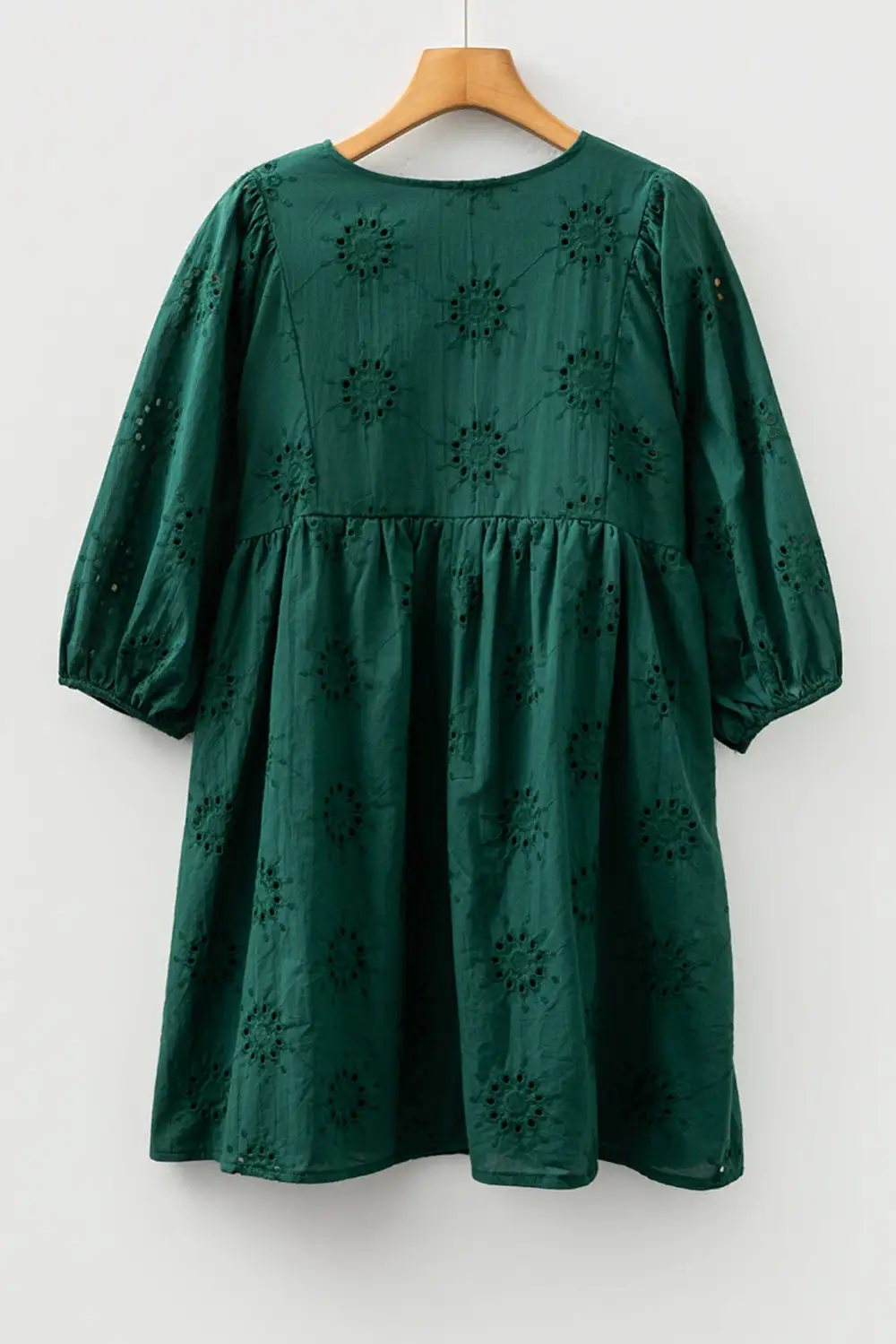 Wearable Cut Embroidered Eyelet Mini Dress