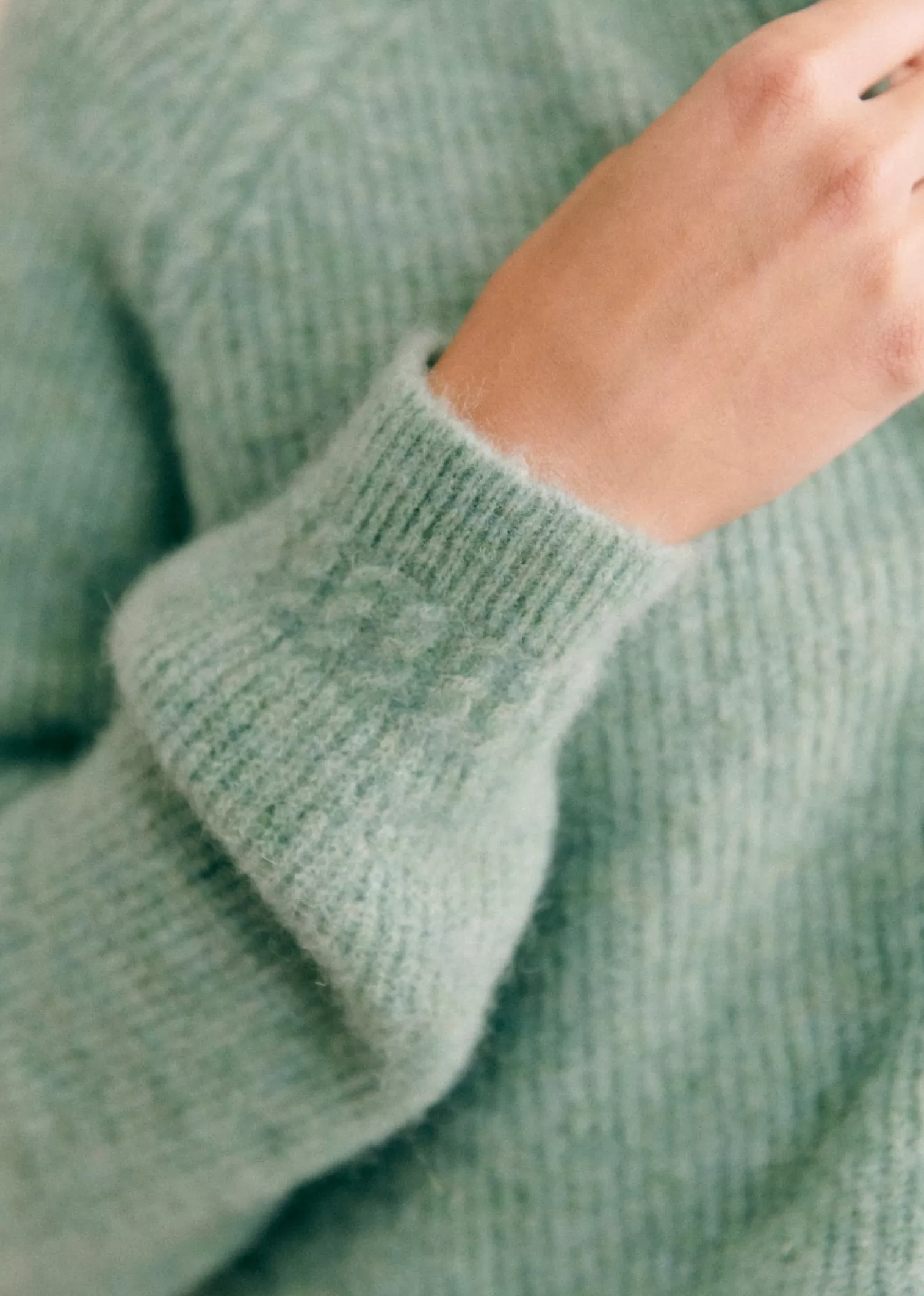 Neo Mint Button Up Cardigan