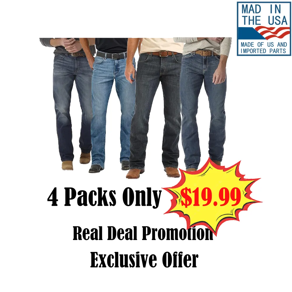 👖  Men’s Retro Limited Edition Relaxed Fit Boot Cut Jean  Classic Western. Modern Comfort. Built for Every Ride. 🔥 Limited Edition — Available While Supplies Last!