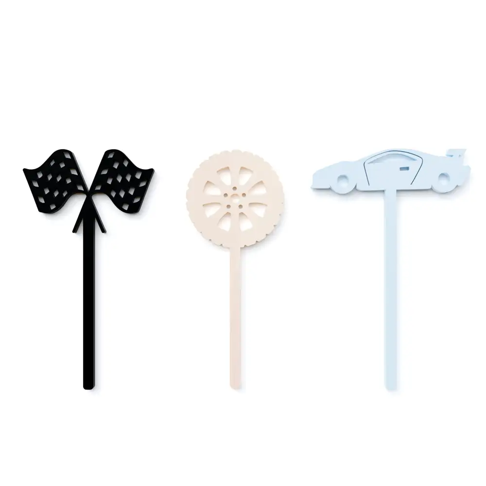 Race Car Cupcake Topper Set