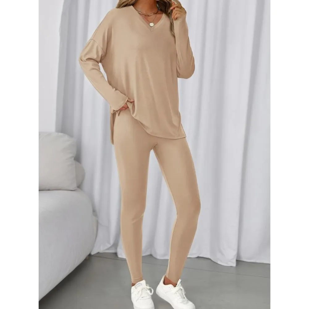 Women’s Casual Two-Piece Sets Airport Travel Outfit Workout Clothing