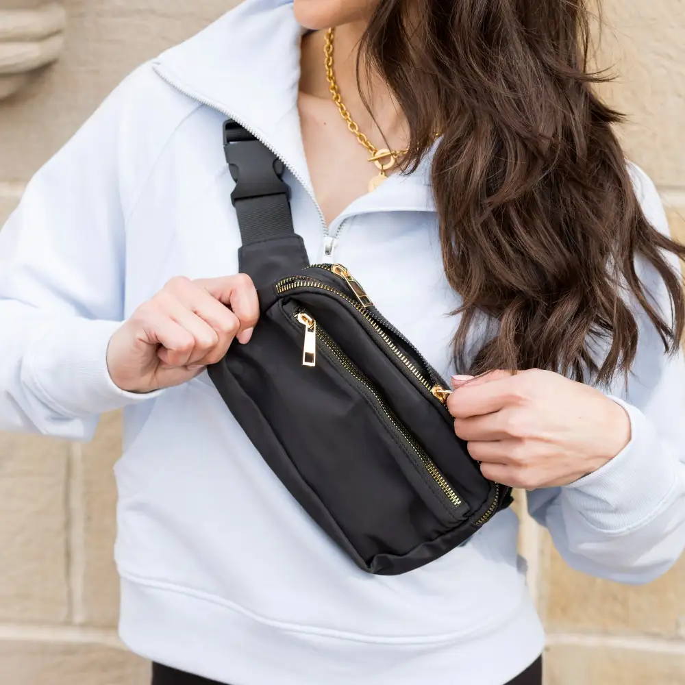 Everyday Nylon Sling Crossbody Belt Bag