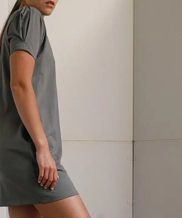 Soft Knit Tie Front Midi Dress