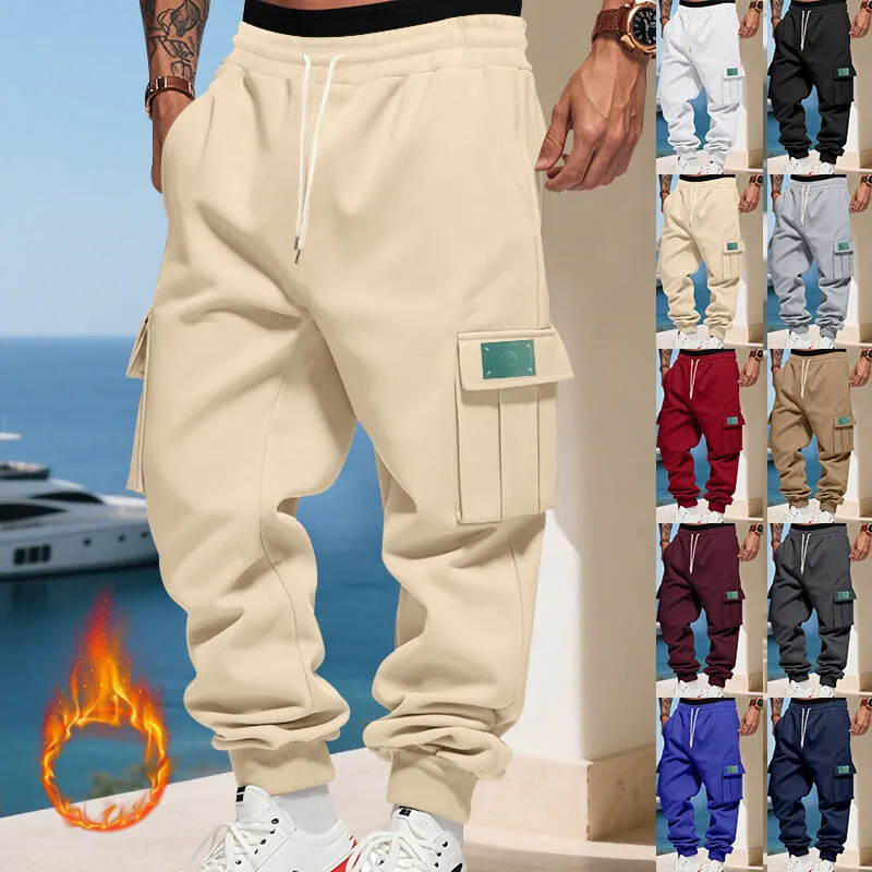 Men's Cargo Jogger Pants Waistband Utility Pockets Cargo Pants