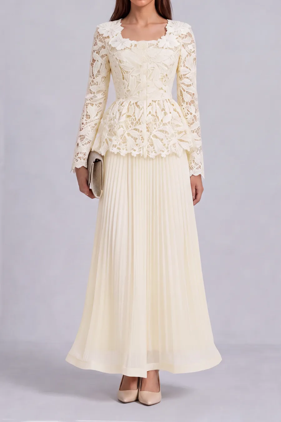 Lace Matching Skirt Set