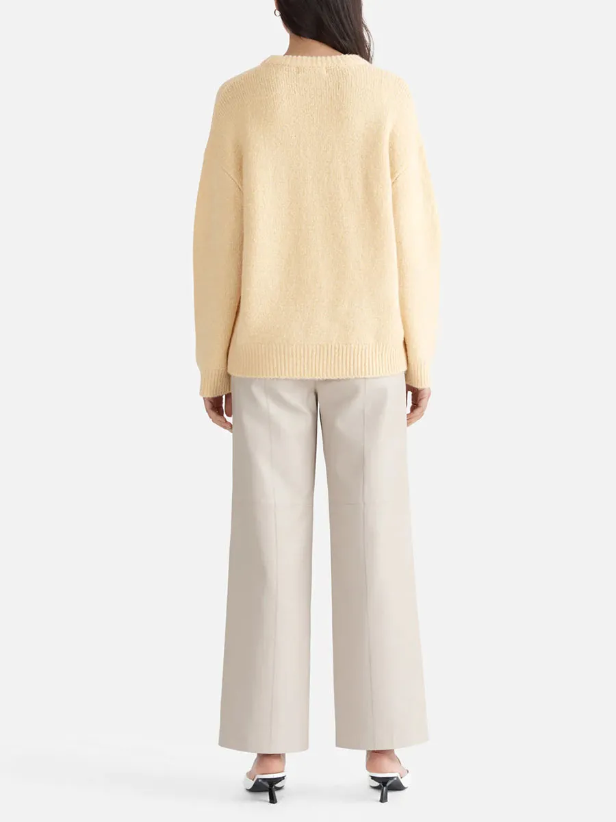 DROPPED SHOULDER MOHAIR KNIT