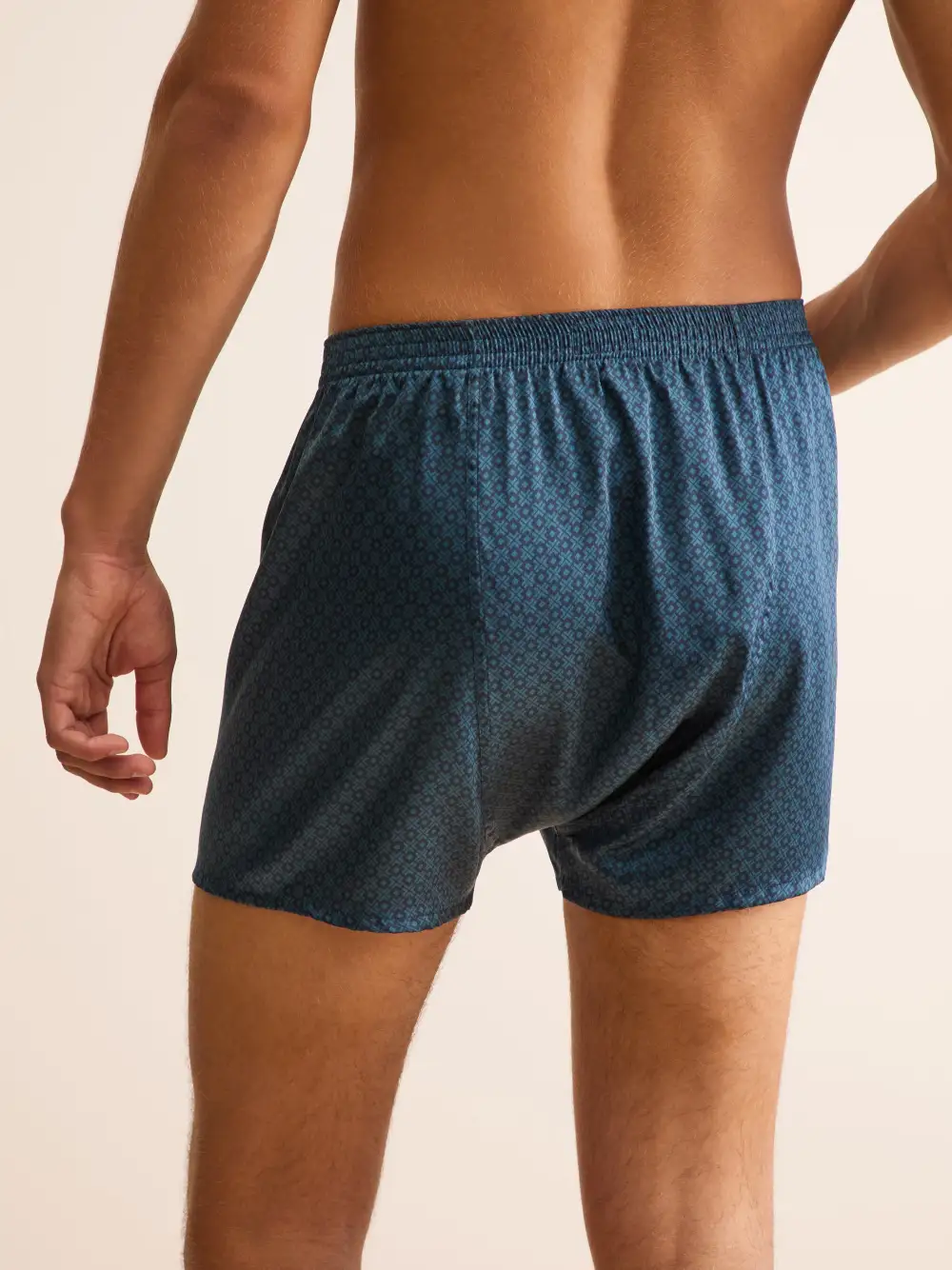 Classic Fit Silk Geometric Boxers