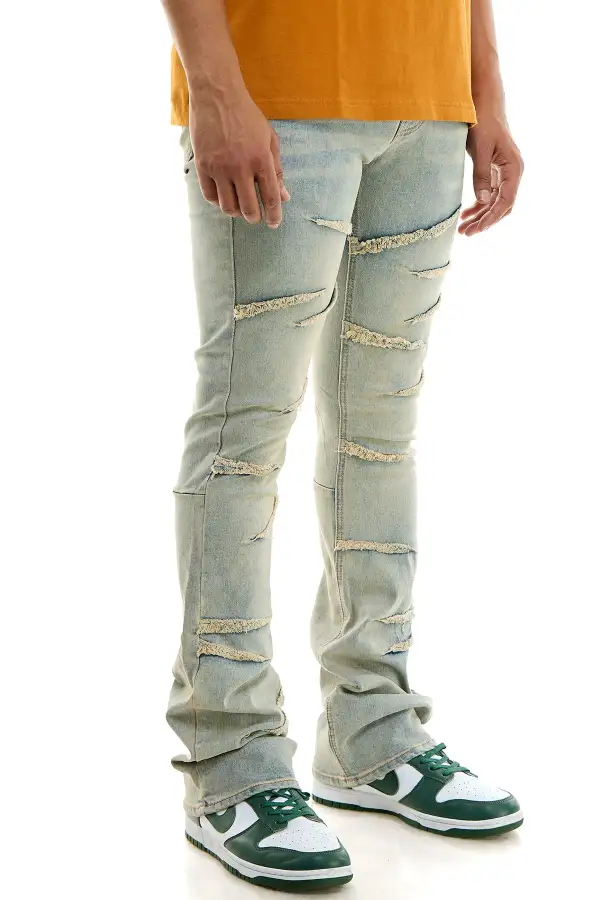 Men's Modern Flare Skinny Stacked Jeans