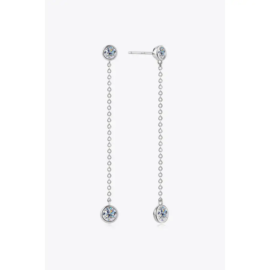 Moissanite Chain Earrings