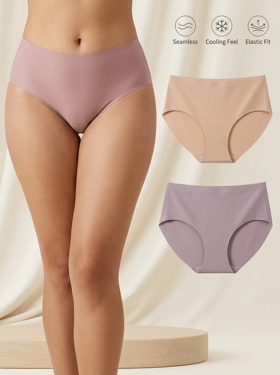 Women's Basic Seamless Three-Pack Panties