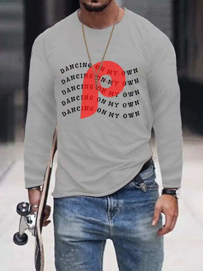 Men's Baseball Team Victory Song Print T-Shirt
