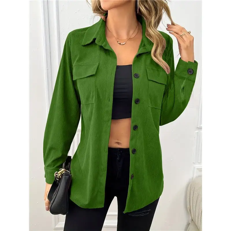 Corduroy Casual Outerwear Jacket