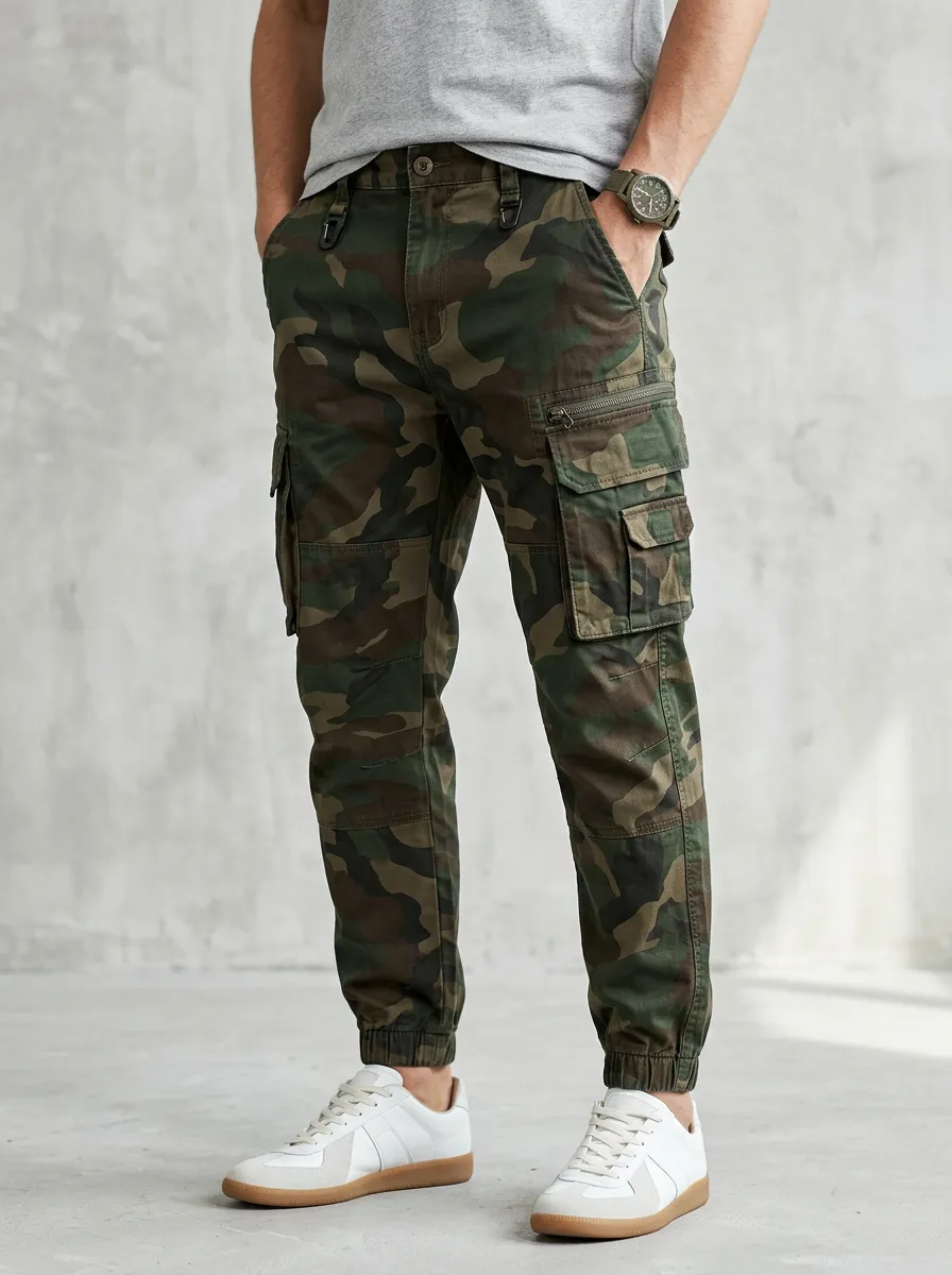 Rugged Camouflage Camouflage Cargo Pants