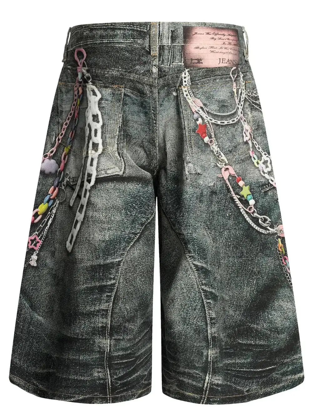 Relaxed Wide Leg Cotton Blend Casual Shorts