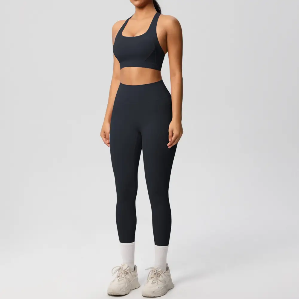 Backless High-Waist Two-Piece Activewear Active Set