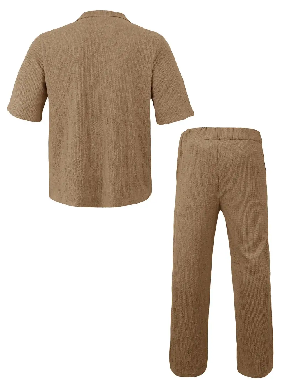 Men's Full Size Short Sleeve Top and Pants Set