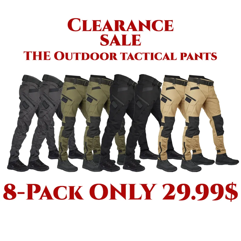 🚨Last Day 49% Off - Men's Military-Grade Tactical Combat Pants - Waterproof and Windproof Outdoor Gear - Heavy-Duty, Tear-Resistant, Built for Action