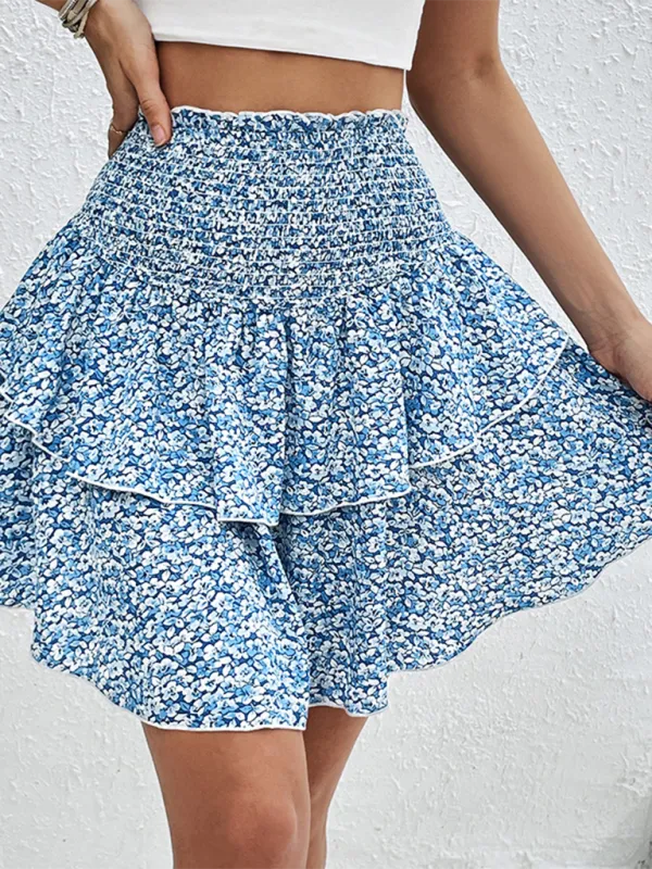Softened Knit Printed Skirt