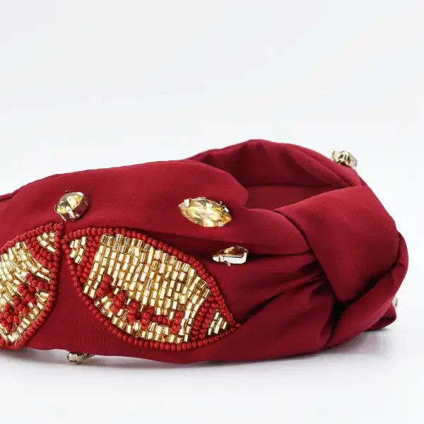 Scalloped Game Day Hair Headband