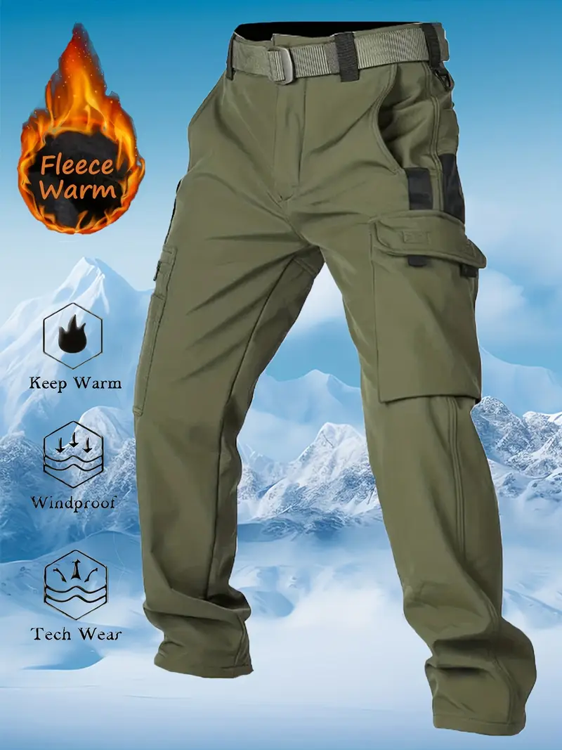 Multi Functional Fockets Slim Fit Outdoor Straight Tube Waterproof Work Pants