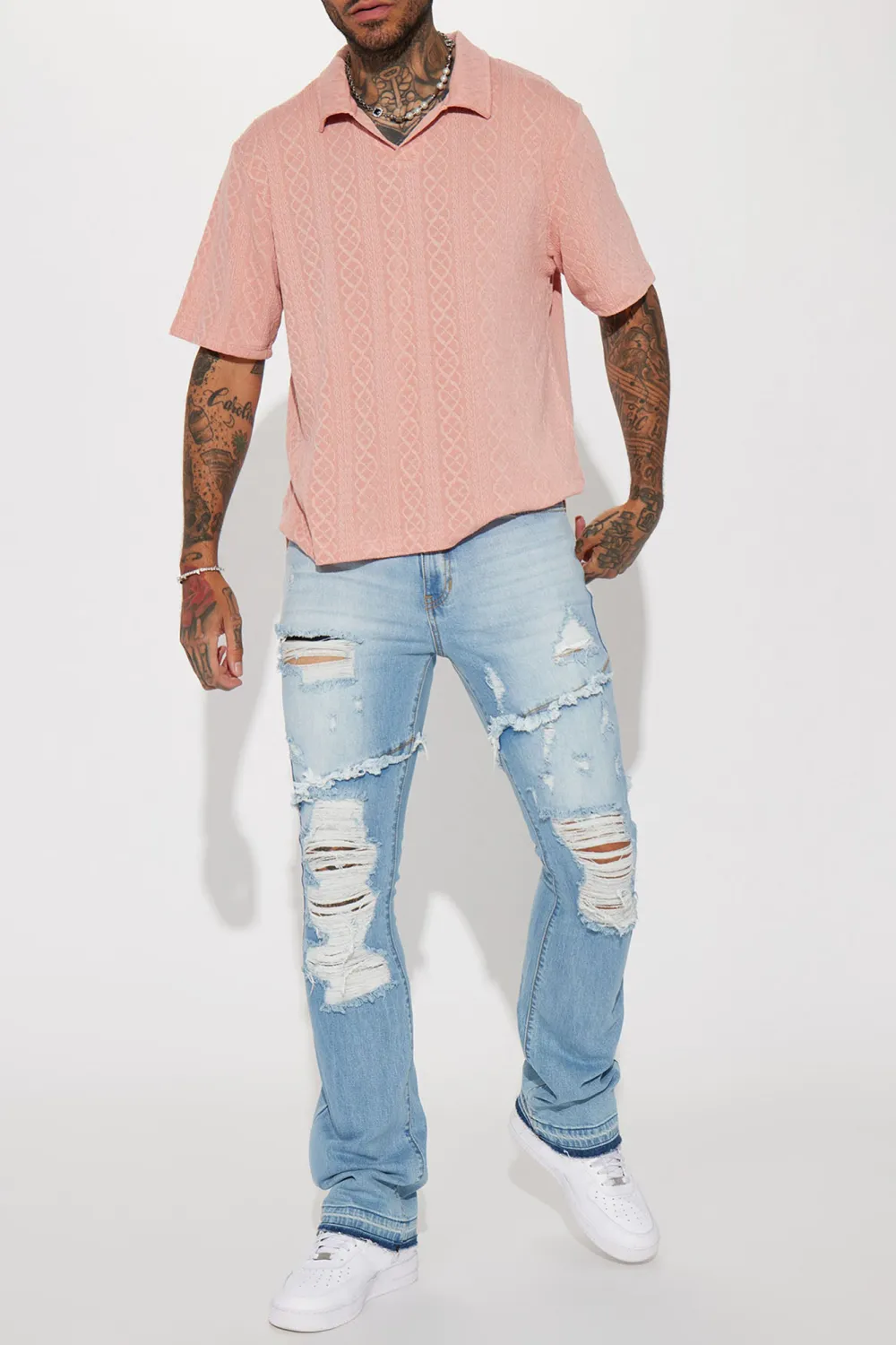 Solid Color Short Sleeve Polo