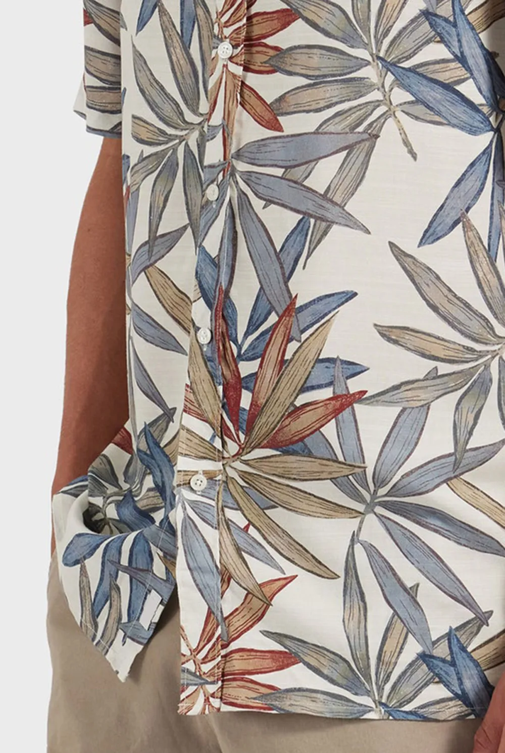 Tropical Print Short Sleeve Shirt