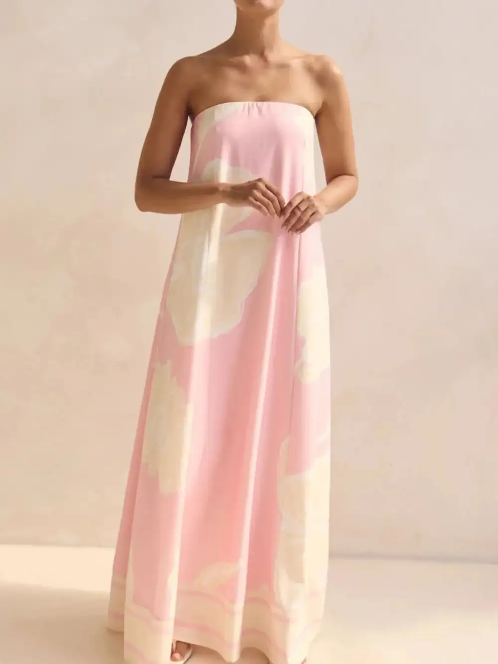 Printed Smocked Maxi Dress