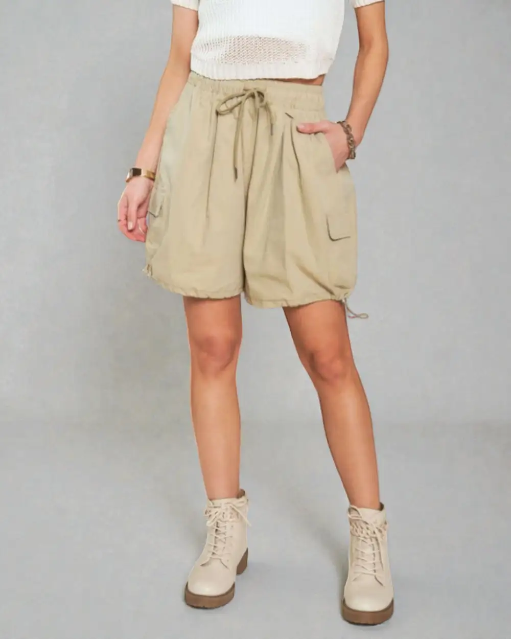 Utility Drawstring Shorts