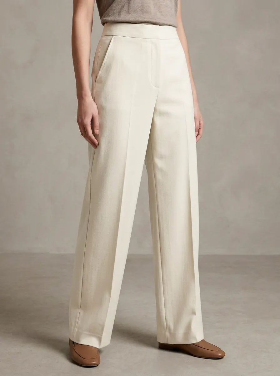 Elegant Tailored Wide-Leg Trousers
