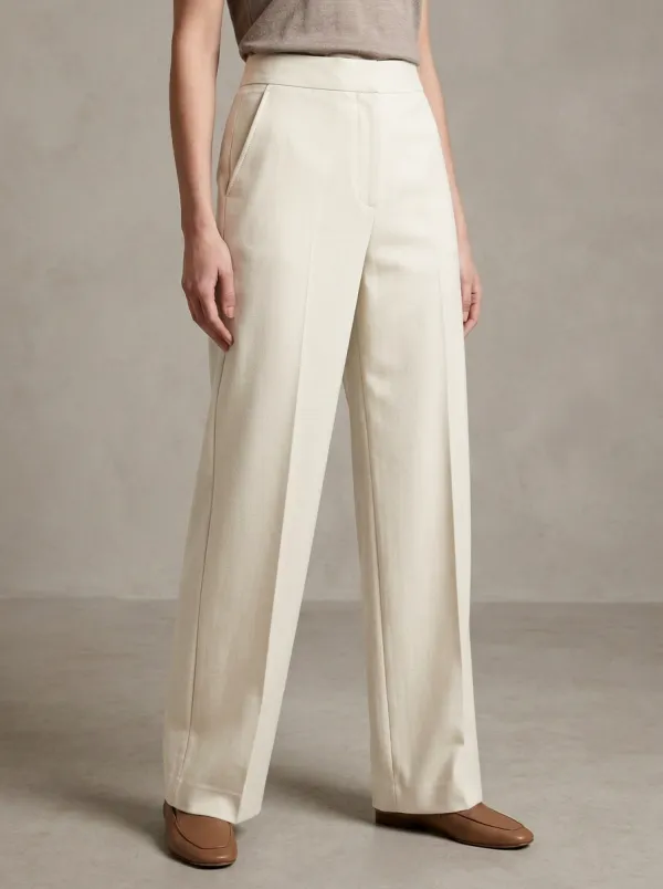 Elegant Tailored Wide-Leg Trousers